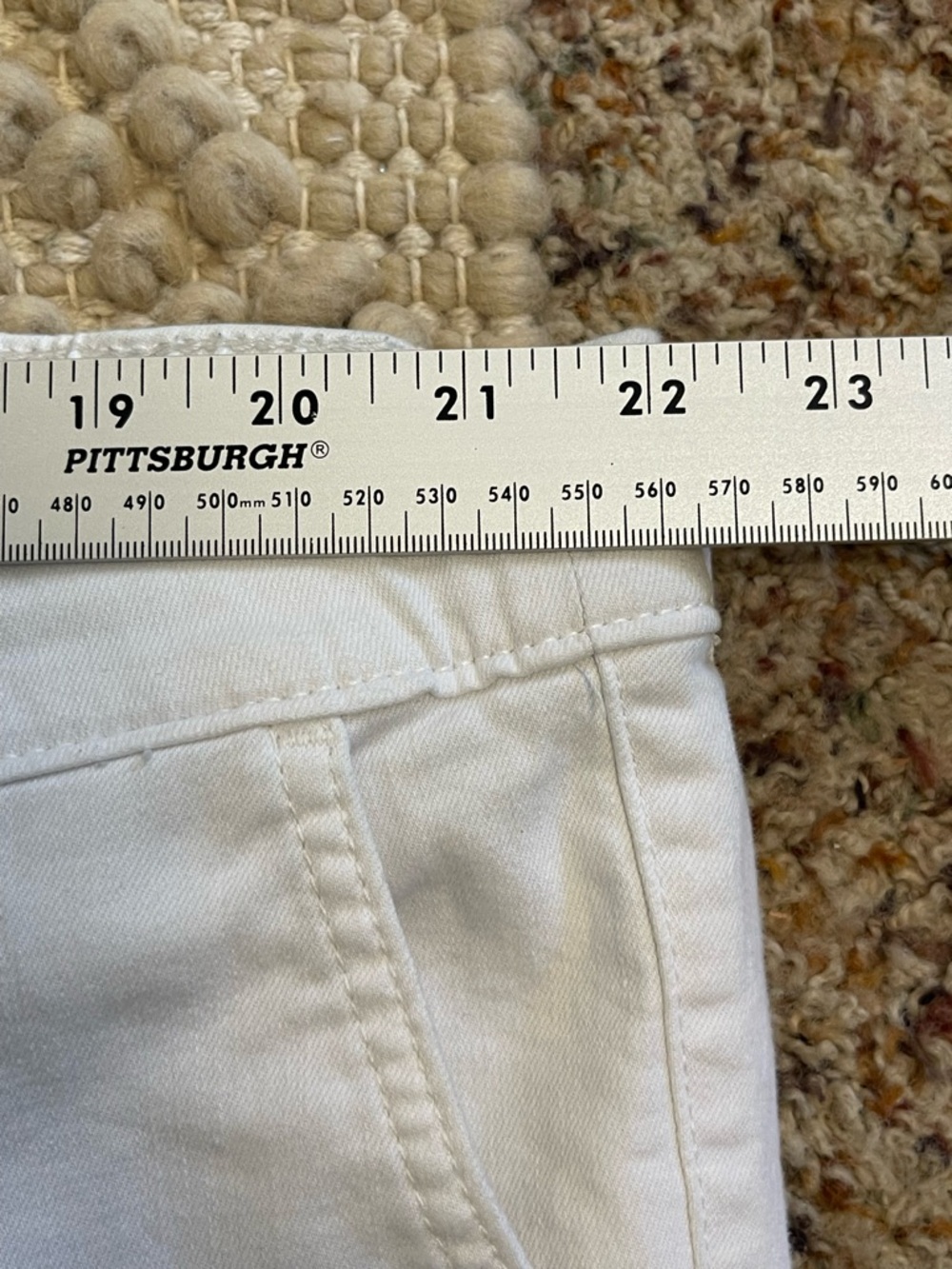 Torrid Cropped Wide-Leg Jeans in White with Drawstring Waist - Picture 7 of 8